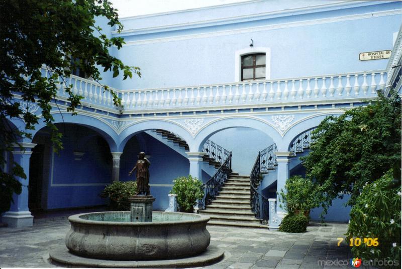 Fotos de Huamantla, Tlaxcala: Fuente de La Malinche en el patio interior de la casa de la cultura. Huamantla, Tlaxcala