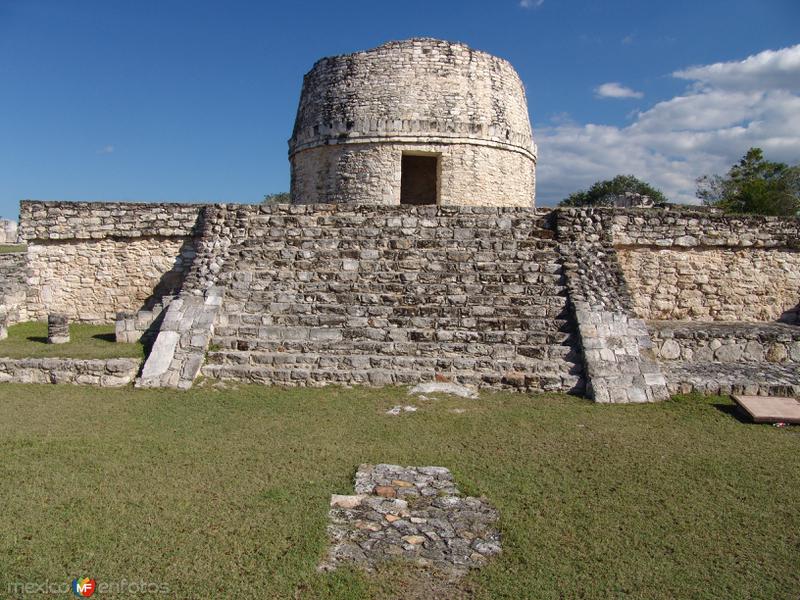 Fotos de Mayapán, Yucatán: El Templo Redondo