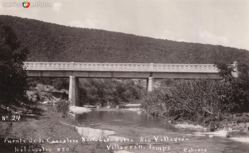 Fotos de Villagrán, Tamaulipas: Puente de la Carretera Nacional sobre el Río Villagrán