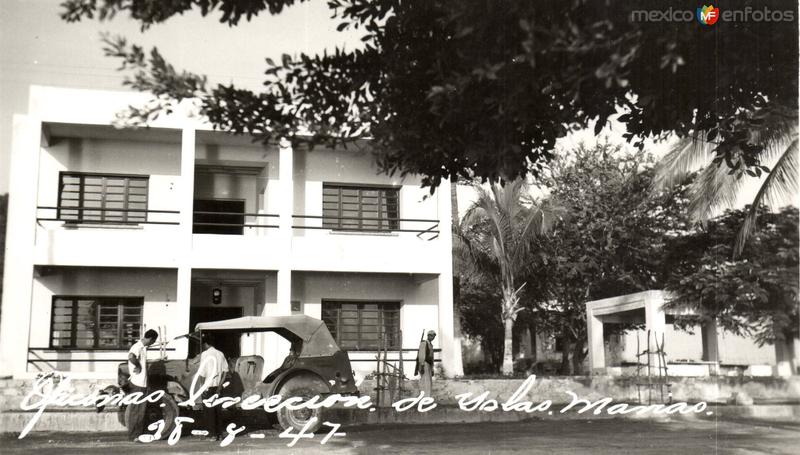 Fotos de Islas Marías, Nayarit: Oficinas. Postal antigua de Las Islas Marías 28-8-47