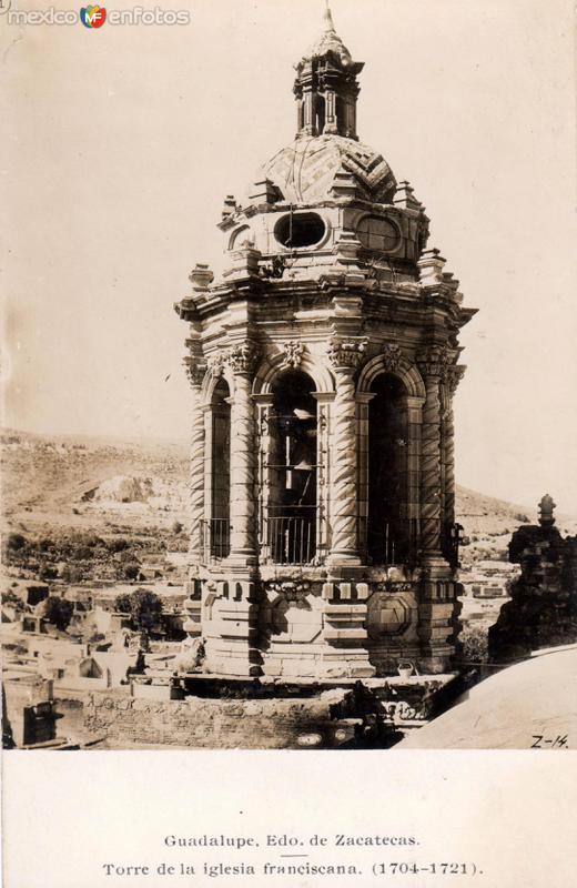 Fotos de Guadalupe, Zacatecas: Torre de la Iglesia Franciscana