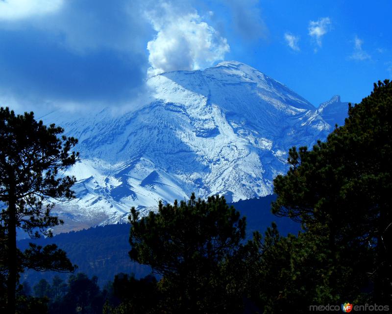 Fotos de San Nicolás De Los Ranchos, Puebla: vista del Popocatepetl nevado