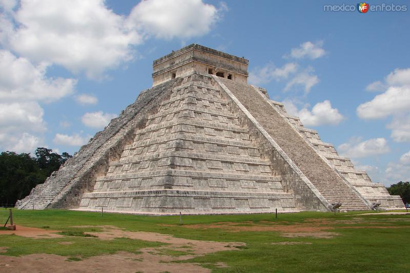 Fotos de Chichén Itzá, Yucatán: PIRAMIDE DE KUKULCAN EN CHICHEN ITZA