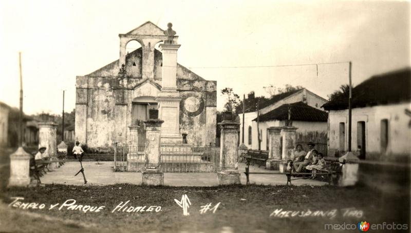 Fotos de Macuspana, Tabasco: Templo y Parque Hidalgo