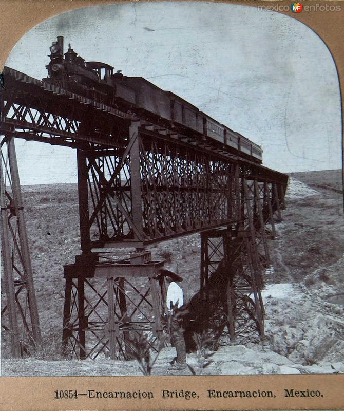 Fotos de Encarnación De Díaz, Jalisco: Puente Ferroviario 1900