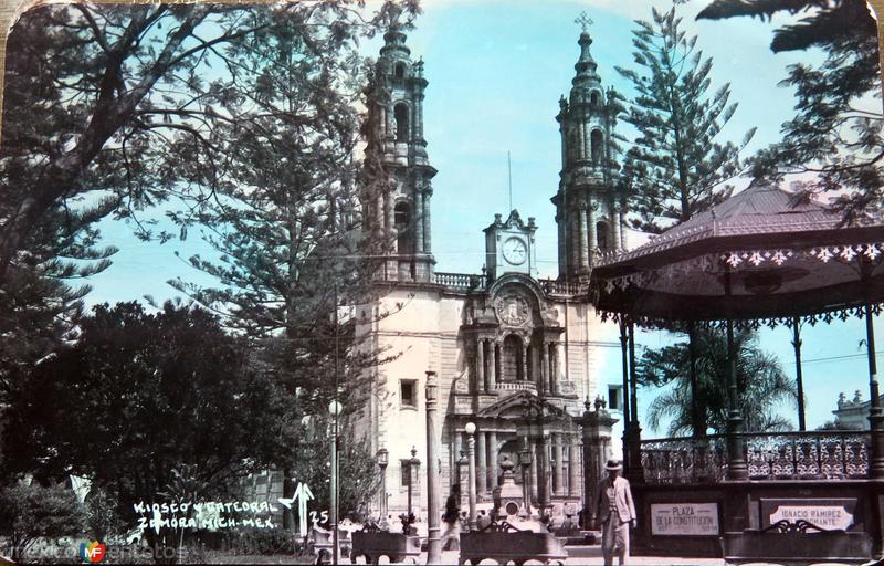 Fotos de Zamora, Michoacan: Kiosco y Catedral de Zamora