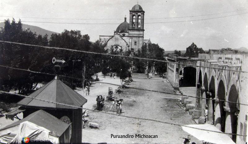 Fotos de Puruandiro, Michoacán: PLAZA E IGLESIA