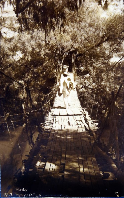 Fotos de Tehuixtla, Morelos: PUENTE COLGANTE