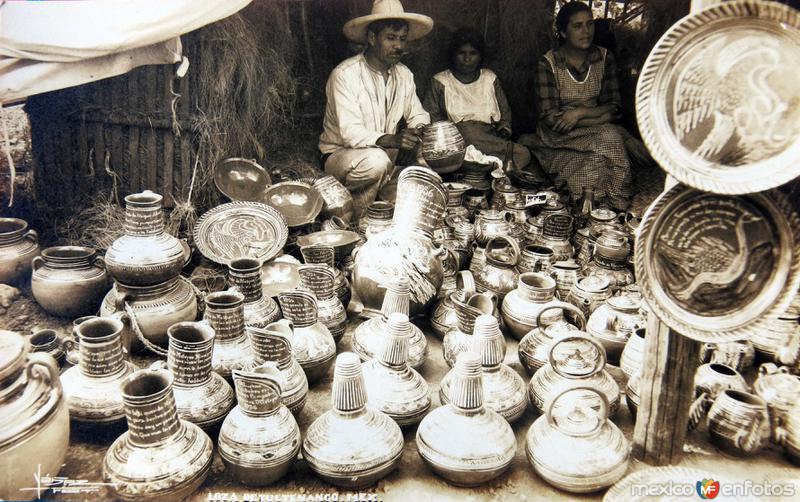 Fotos de Tultenango, México: TIPOS MEXICANOS VENDEDORES DE LOZA