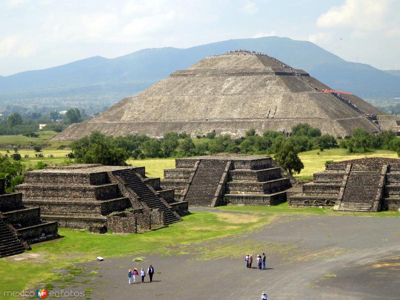 Fotos de Teotihuacán, México: Plaza de la Luna