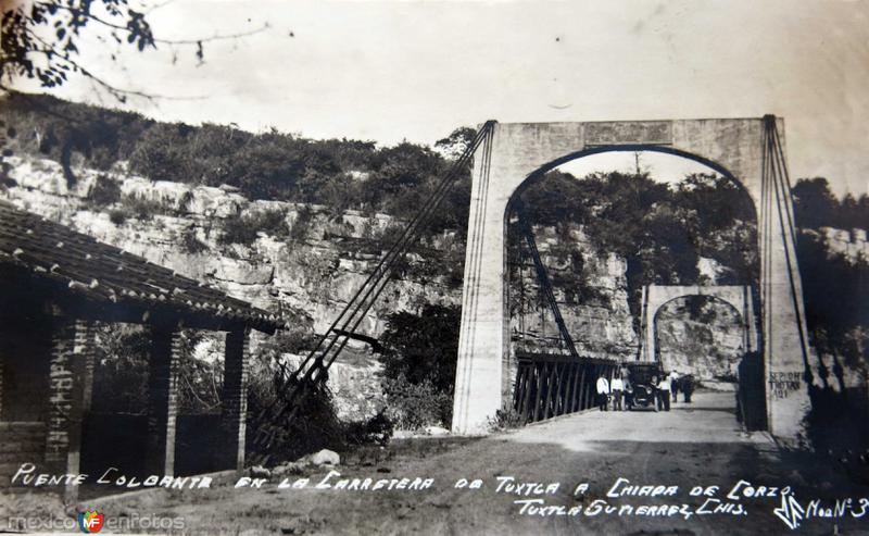 Fotos de Tuxtla Gutiérrez, Chiapas: Puente colgante entre Tuxtla Gutierrez y Chiapa de Corzo