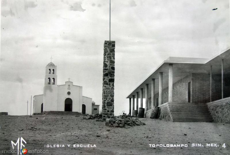 Fotos de Topolobampo, Sinaloa: Iglesia y Escuela