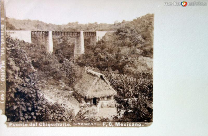 Fotos de Atoyac, Veracruz: Puente del Chiquihuite via del Ferrocarril Mexicano por el fotografo Abel Briquet