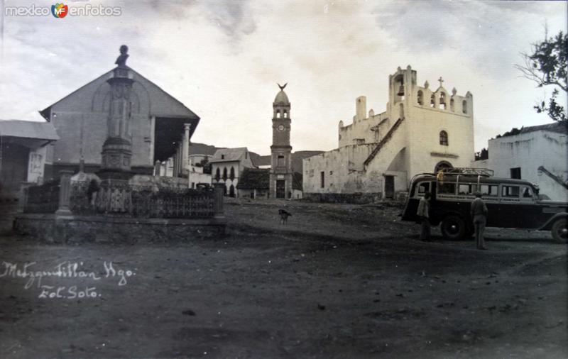 Fotos de Metzquititlán, Hidalgo: La Plaza e Iglesia.