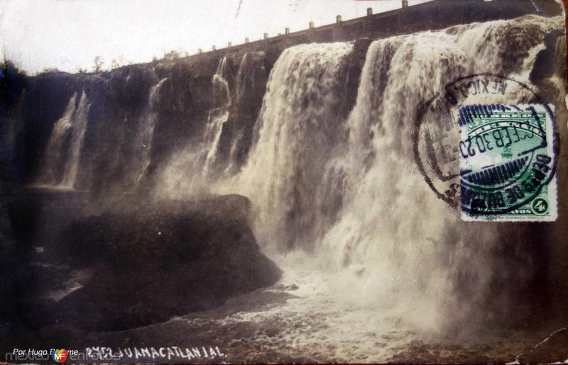 Fotos de Juanacatlán, Jalisco: El Salto Por el fotografo Hugo Brehme ( Circulada en Febrero de 1930 ).