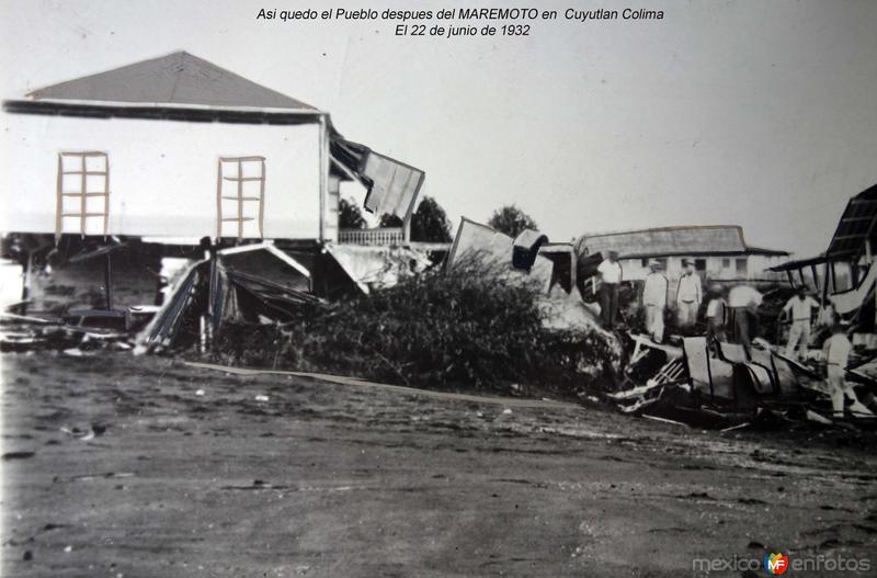 Fotos de Cuyutlán, Colima: Asi quedo el Pueblo despues del MAREMOTO en Cuyutlan Colima El 22 de junio de 1932