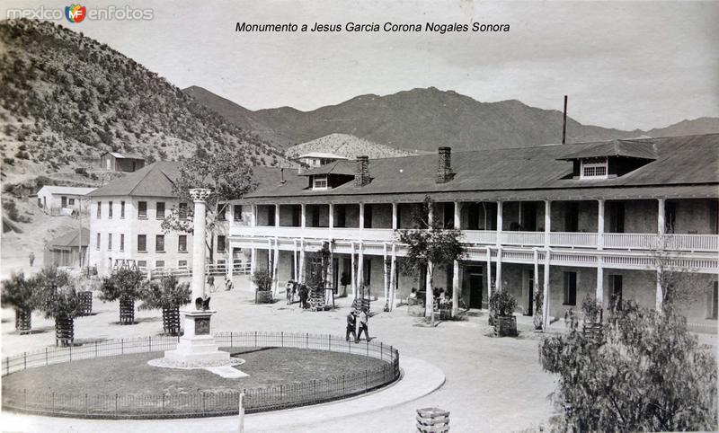 Fotos de Nacozari, Sonora: Monumento a Jesus Garcia Corona Nocozari Sonora ( Circulada el 5 de Diciembre de 1920 )