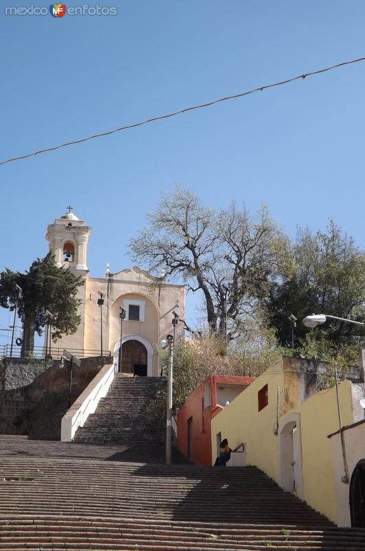 Fotos de Tlaxcala, Tlaxcala: Escalinata y Templo del Señor del Vecino. Diciembre/2017