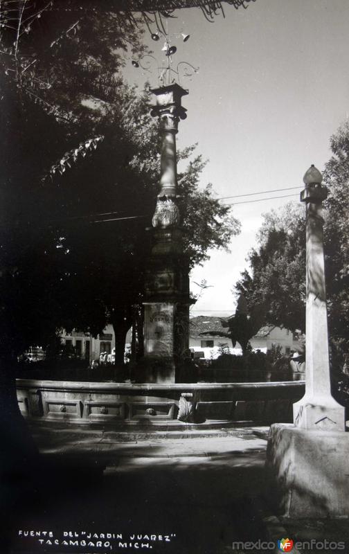 Fotos de Tacámbaro, Michoacán: Fuente de el Jardin Juarez.