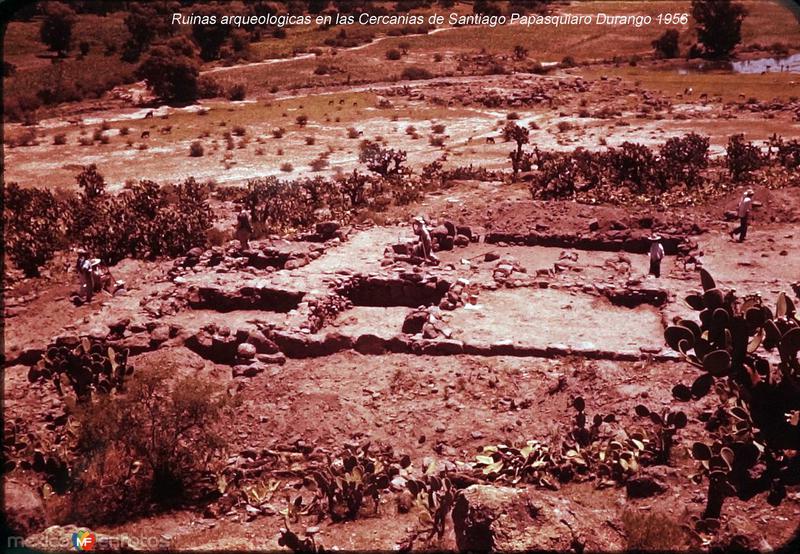 Fotos de Santiago Papasquiaro, Durango: Ruinas arqueologicas en las Cercanias de Santiago Papasquiaro Durango 1956