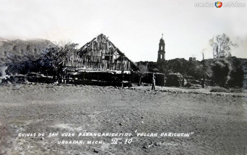 Fotos de Paricutín, Michoacán: Las ruinas que dejo el Volcan Paricuti.