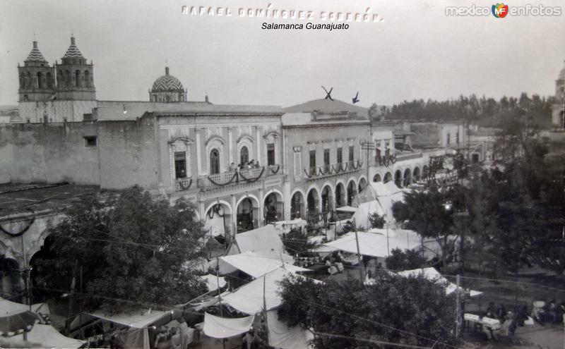 Fotos de Salamanca, Guanajuato: Panorama ( Circulada el 30 de Abril de 1924 ).