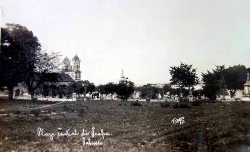 Fotos de Teapa, Tabasco: La Plaza central.