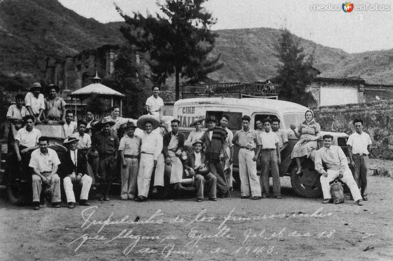 Fotos de Ejutla, Jalisco: Primer Visita de Automóviles a Ejutla el 18 de Junio de 1943 (Cortesía: María Ninfa González)