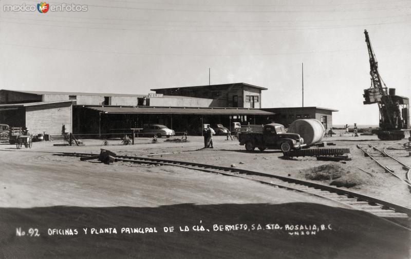 Fotos de Santa Rosalía, Baja California Sur: Oficinas y planta principal del compañía Mar Bermejo, S.A.