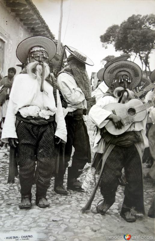 Fotos de Huistan, Chiapas: Danzantes folcloricos.