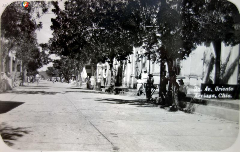 Fotos de Arriaga, Chiapas: 2da Avenida Oriente ( 1950 ).