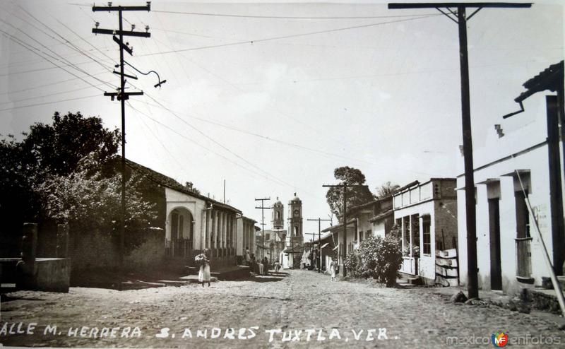 Fotos de San Andrés Tuxtla, Veracruz: Calle M Herrera.