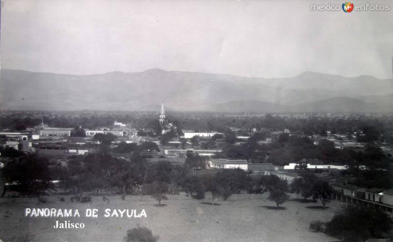 Fotos de Sayula, Jalisco: Panorama ( Circulada el 7 de Julio de 1910 )