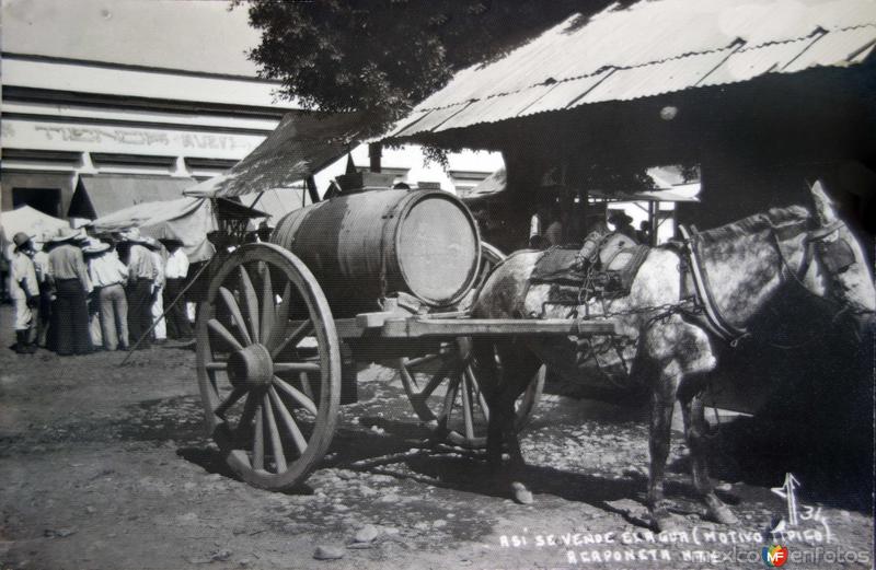 Fotos de Acaponeta, Nayarit: Tipos Mexicanos asi se vende el agua ( Motivo tipico ).