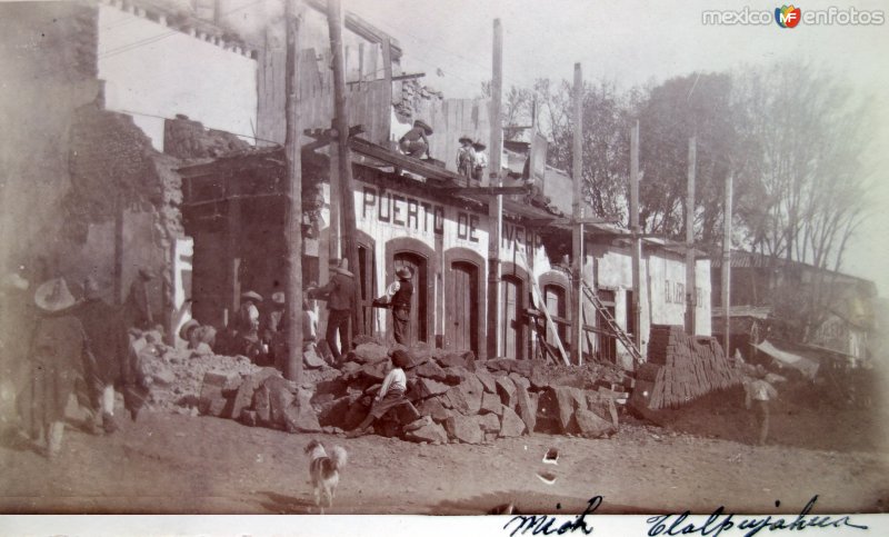 Fotos de Tlalpujahua De Rayón, Michoacán: Construccion de La tienda El puerto de Veracruz.