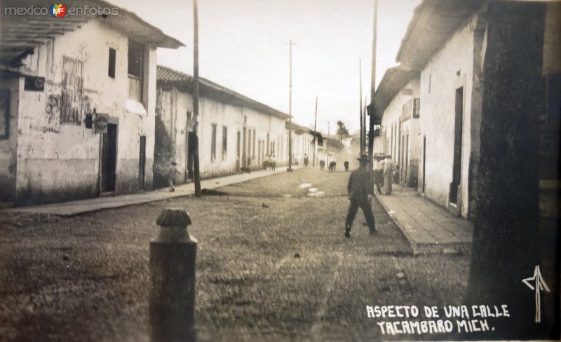 Fotos de Tacámbaro, Michoacán: Aspecto de una calle.