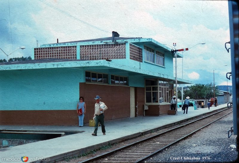 Fotos de Creel, Chihuahua: Estacion ferroviaria 1976