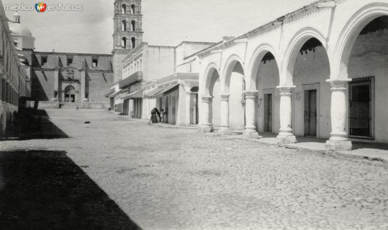 Fotos de Alamos, Sonora: Vista a la iglesia (1908)