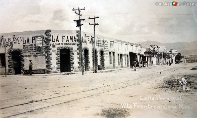 Fotos de Ciudad Frontera, Coahuila: Calle principal.