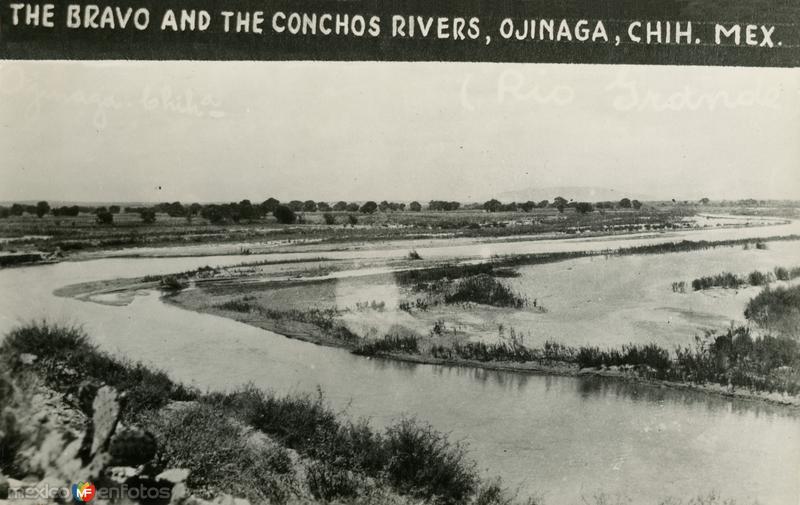 Fotos de Ojinaga, Chihuahua: Unión de los ríos Conchos y Bravo