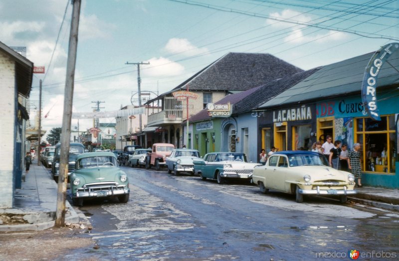 Fotos de Ciudad Acuna, Coahuila: Calle en Ciudad Acuña (1956)