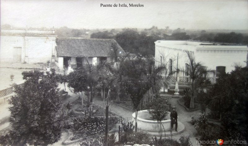 Fotos de Puente De Ixtla, Morelos: La Plaza de Puente de Ixtla, Morelos ( Circulada el 28 de Febrero de 1919 ).