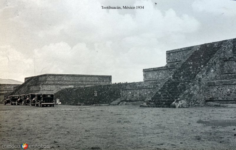 Fotos de Teotihuacán, México: Las Piramides de Teotihuacán, por el fotógrafo T. Enami, de Yokohama, Japón (1934)