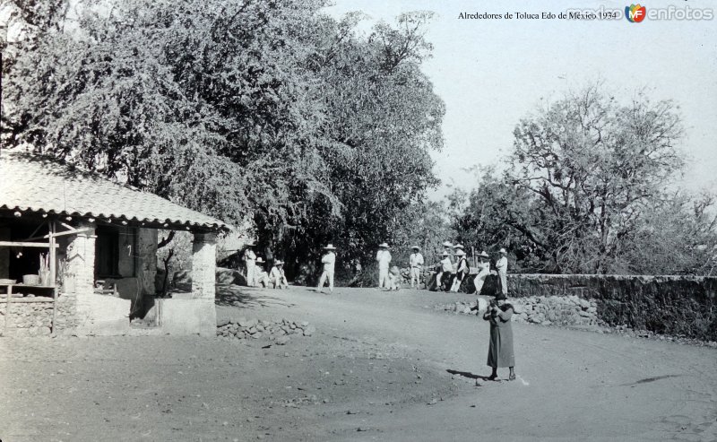 Fotos de Toluca, México: Alrededores de Toluca, por el fotógrafo T. Enami, de Yokohama, Japón (1934)