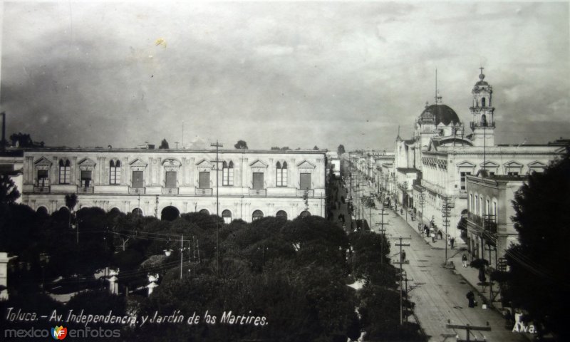 Fotos de Toluca, México: Avenida Independencia y Jardin de Los martires.