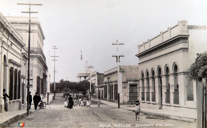 Fotos de Culiacán, Sinaloa: Calle Rposales  por los fotografos Yanez y Zanzueta..