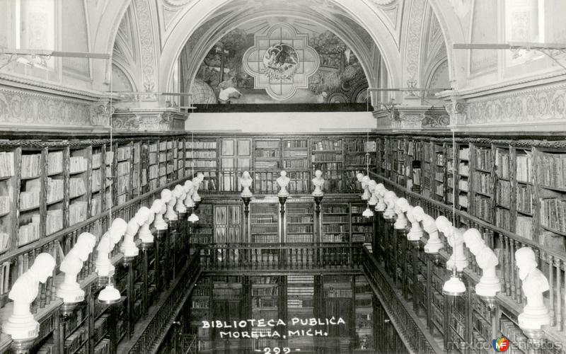 Fotos de Morelia, Michoacán: Interior de la Biblioteca Pública