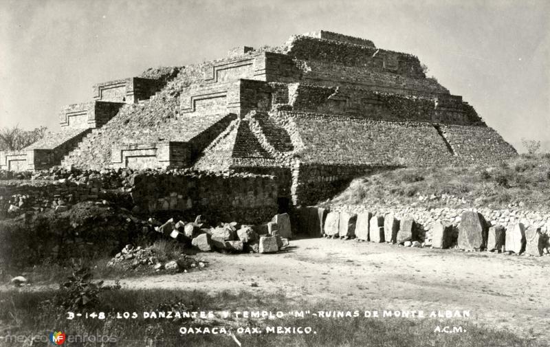 Fotos de Monte Albán, Oaxaca: Los danzantes y Templo M