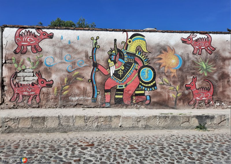 Fotos de Mineral De Pozos, Guanajuato: Arte callejero