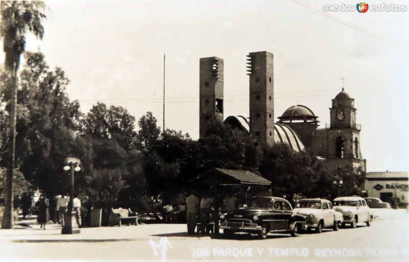 Fotos de Reynosa, Tamaulipas: Parque y Templo.